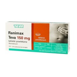 Ranimax Teva 150 mg tabletki powlekane 30tabl.