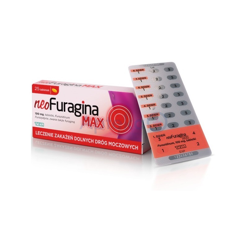 NeoFuragina MAX 100mg tabletki  25tabl.