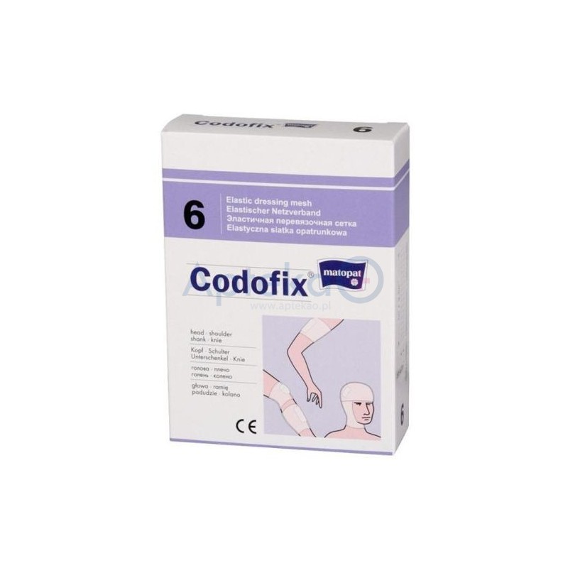 Codofix elastyczna siatka opatrunkowa nr 6 (głowa,ramię,podudzie,kolano) 1m