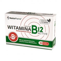 Witamina B12 Active Methylcobalamin 500 µg kapsułki 30 kaps.