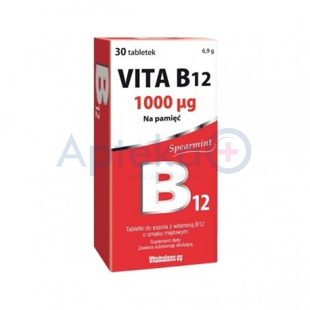 Vita B12 1 mg tabletki do ssania 30 tabl.