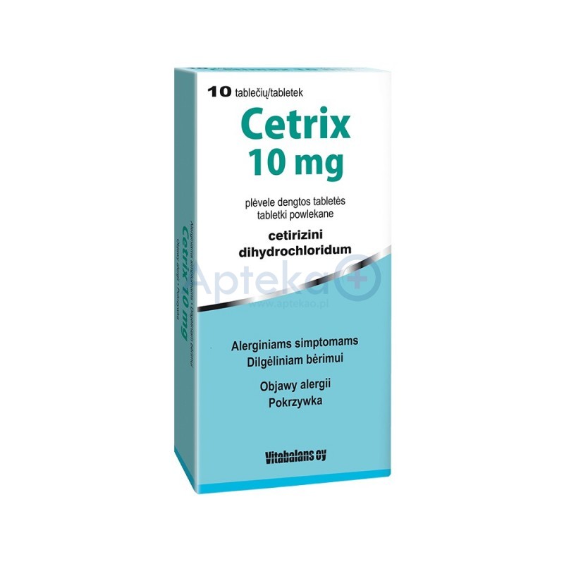 Cetrix 10mg tabletki powlekane  10tabl.