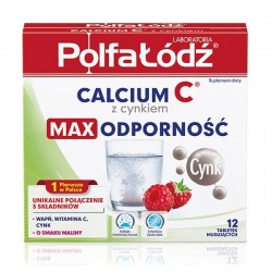 Calcium C Max Odporność z Cynkiem tabletki musujące 12 tabl.