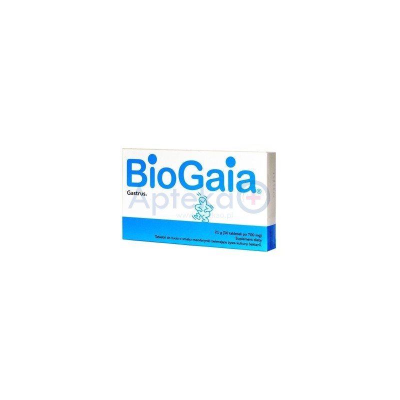 BioGaia Gastrus tabletki do żucia o smaku mandarynkowym 30tabl.