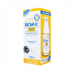 Biovax Intensywnie Regenerująca Szampon do włosów blond 400 ml 