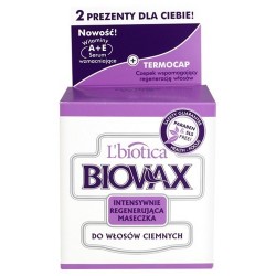 Biovax Intensywnie Regenerująca Maseczka do włosów ciemnych 250 ml