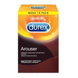 Durex Arouser prezerwatywy prążkowane 18szt.