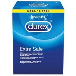 Durex Extra Safe prezerwatywy grubsze 18szt.
