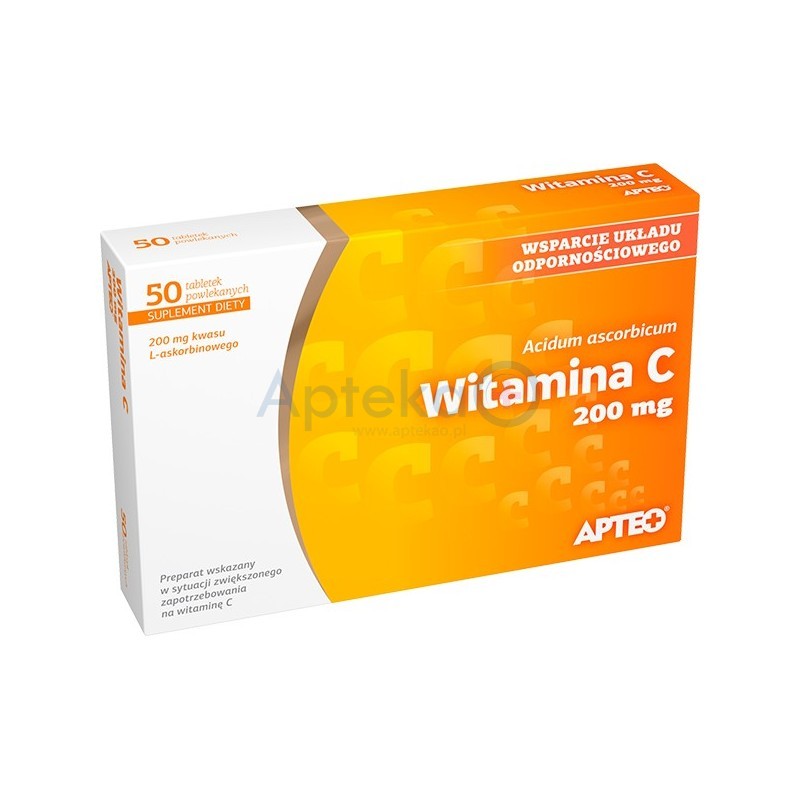 Witamina C 200 mg APTEO tabletki powlekane 50 tabl.
