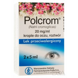 Polcrom 20mg/ml krople do oczu 2 x 5 ml