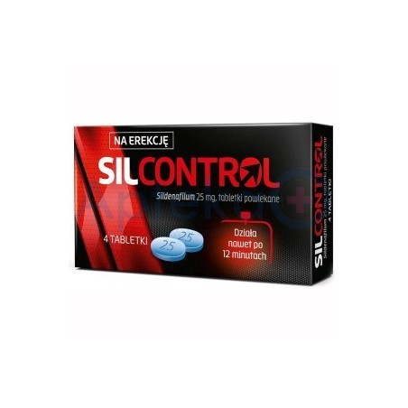 Silcontrol 25 mg 4 tabletki powlekane
