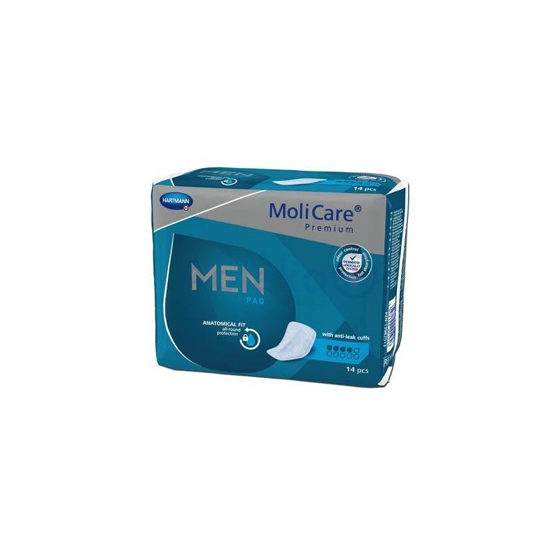 Molicare Premium Men Pad 4 kropli Anatomiczne wkłady chłonne 14szt.