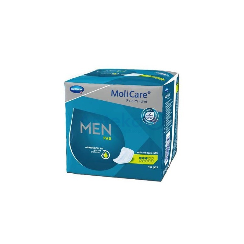 Molicare Premium Men Pad 3 krople Anatomiczne wkłady chłonne 14szt.