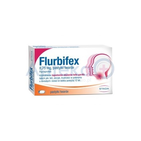 Flurbifex 8,75 mg pastylki do ssania 16 past.