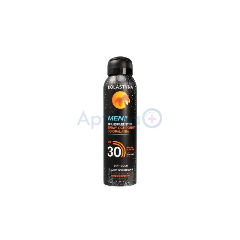 Kolastyna Men Transparentny Spray ochronny do opalania SPF30 150 ml