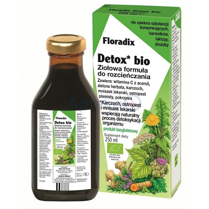 Floradix Detox Bio płyn 250 ml