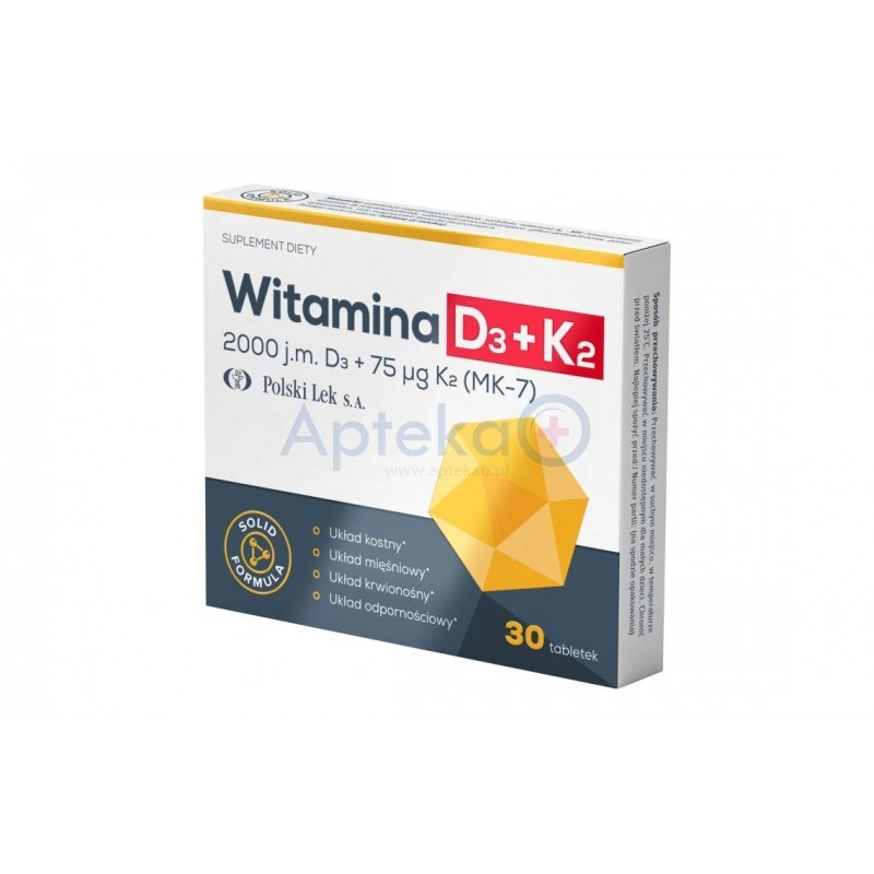  Witamina D3 + K2 MK-7 tabletki 30 tabl.