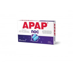 Apap Noc 500 mg + 25 mg  tabletki  powlekane 50 tabl.
