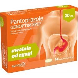 Pantoprazole Genoptim SPH 20mg tabletki 14tabl.
