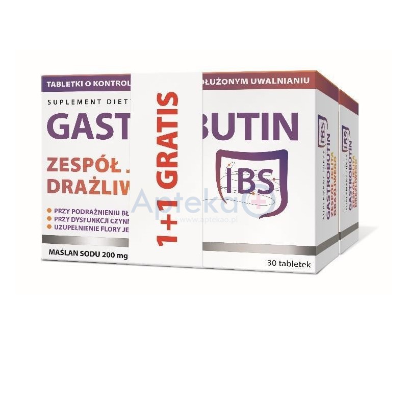 Gastrobutin IBS tabletki 30tabl. 1+1 GRATIS