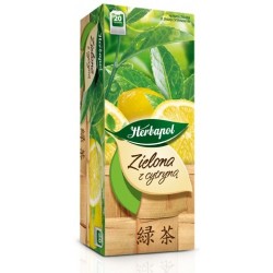 Zielona z cytryną herbata saszetki 20 sasz.