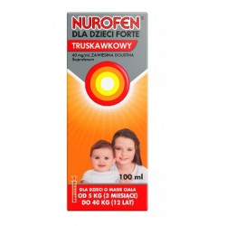 Nurofen Forte 40mg/ml zawiesina doustna smak truskawkowy 100ml
