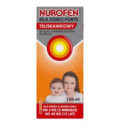 Nurofen Forte 40mg/ml zawiesina doustna smak truskawkowy 150ml