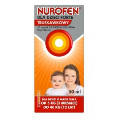 Nurofen Forte 40mg/ml zawiesina doustna smak truskawkowy 50ml