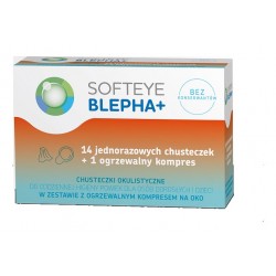 Softeye Blepha Plus chusteczki okulistyczne 14 szt. + ogrzewalny kompres