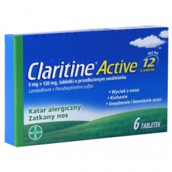 Claritine Active tabletki 6 tabl.
