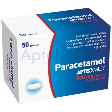 Paracetamol Apteo 500mg tabletki 50tabl.