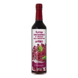 Syrop owocowy o smaku malinowym APTEO 430 ml
