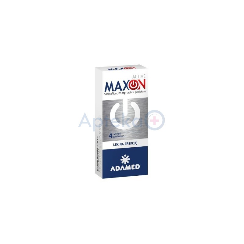 Maxon Active 25 mg 4 tabletki powlekane