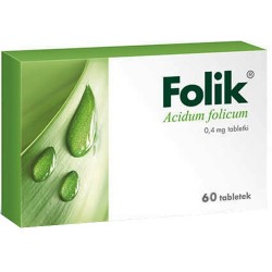 Folik 0,4mg tabletki 60tabl.
