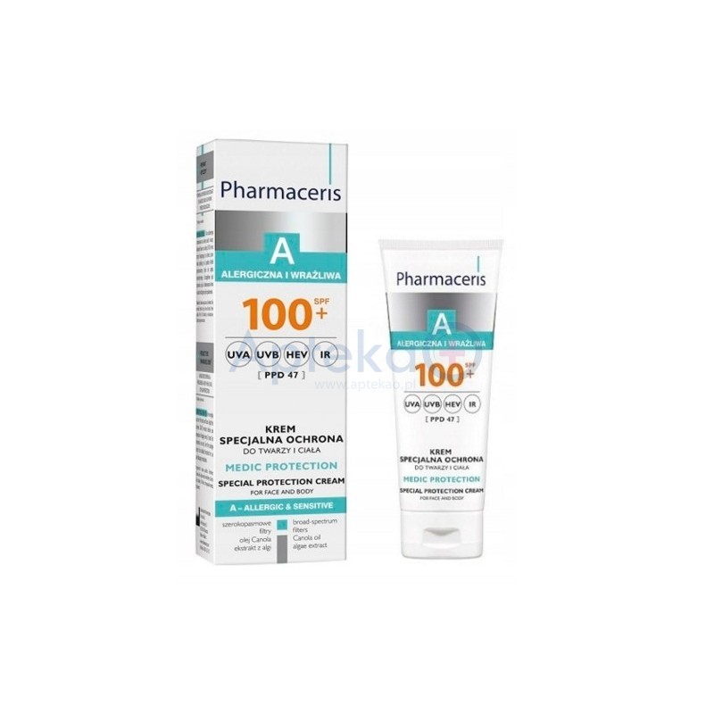 Pharmaceris A krem specjalna ochrona do twarzy i ciała MEDIC PROTECTION SPF 100+ 75 ml