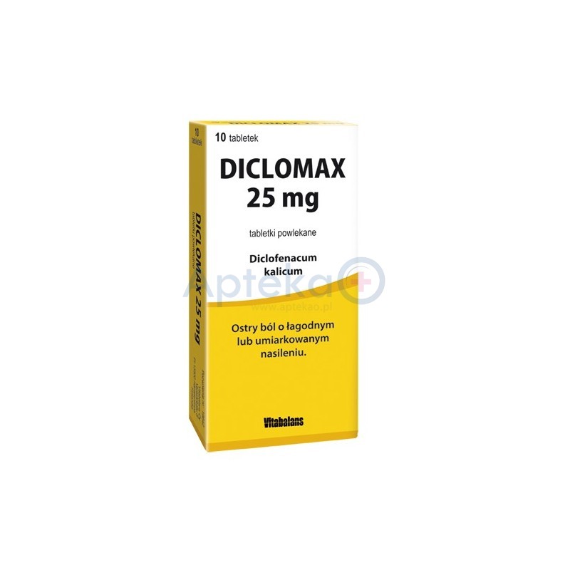 Diclomax 25mg tabletki powlekane 10tabl.