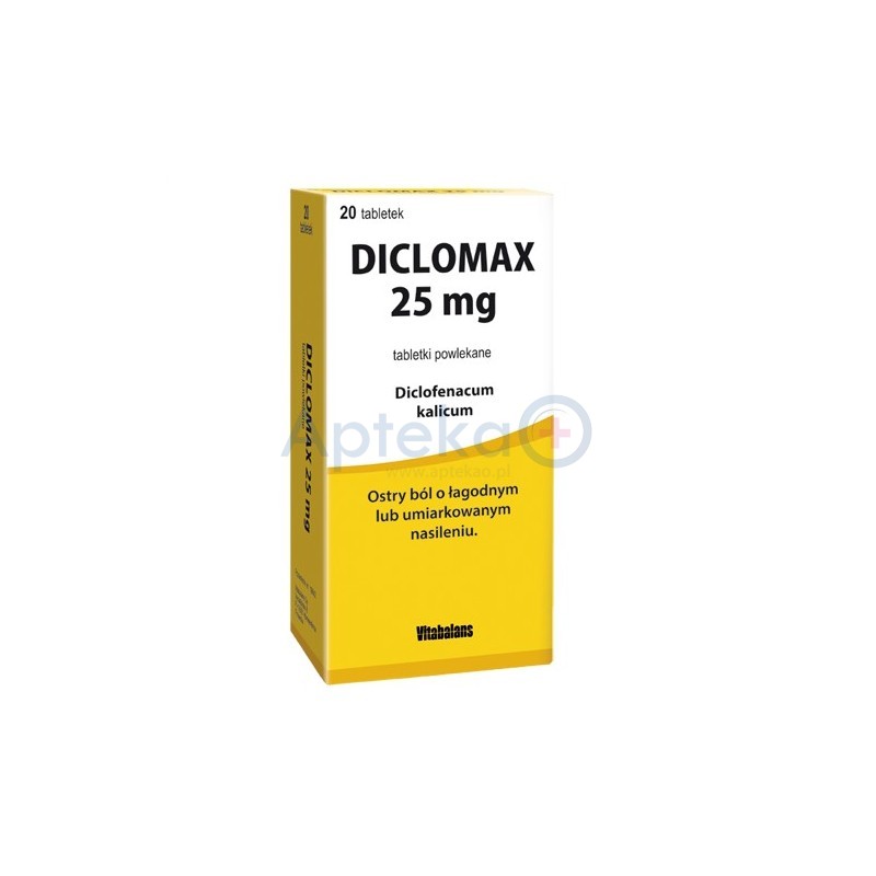 Diclomax 25mg tabletki powlekane 20tabl.