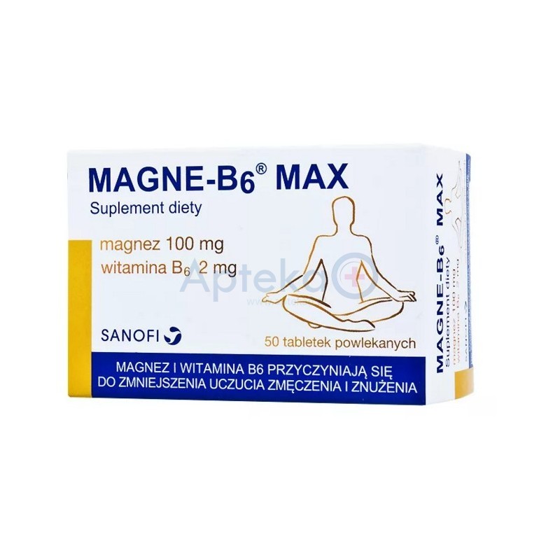 Magne-B6 Max tabletki powlekane 50 tabl.