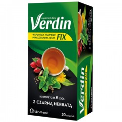 Verdin Fix  z czarną herbatą herbatka saszetki 20 sasz.