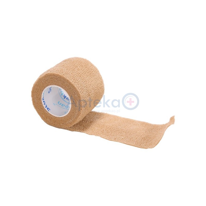 STOKBAN Samoprzylepny bandaż elastyczny  cielisty 2,5cm x 4,5m 1szt.