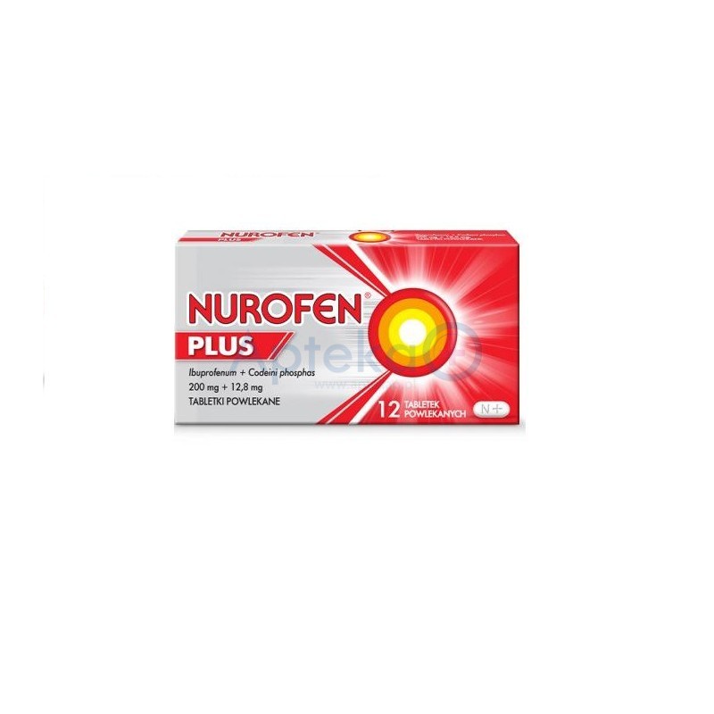 Nurofen Plus 200 mg + 12,8 mg tabletki 12 tabl.
