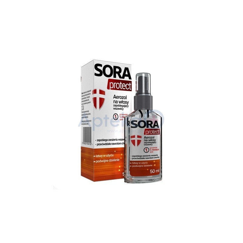 Sora Protect aerozol do skóry głowy i włosów 50 ml (Sora lotion 100ml)