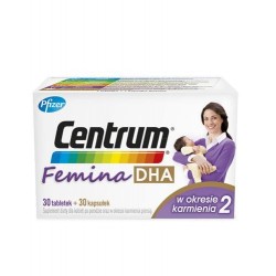 Centrum Femina DHA w trakcie ciązy 1 30 tabletek + 30 kapsułek 60 szt.