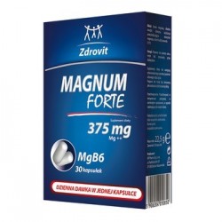Zdrovit Magnum Forte 375 mg kapsułki 30kaps.