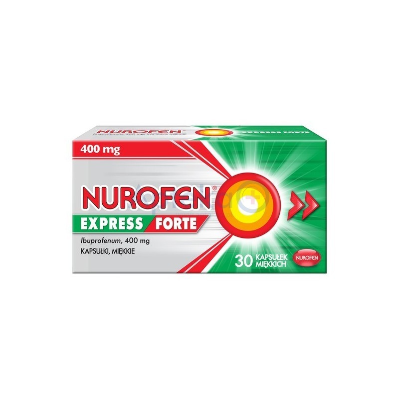 Nurofen Express Forte 400 mg kapsułki 30kaps.