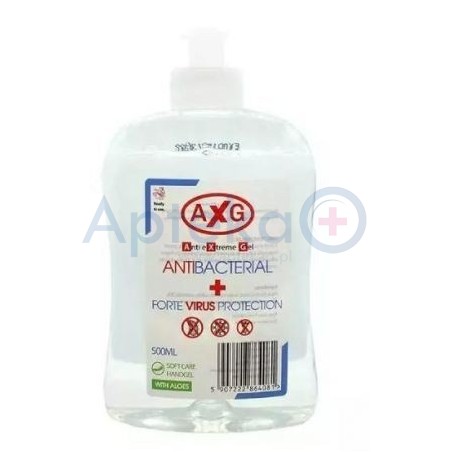 AXG Antibacterial żel dezynfekujący do rąk z aloesem 500ml