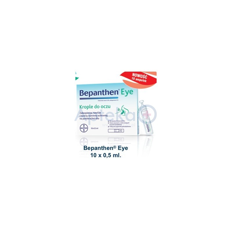 Bepanthen Eye krople do oczu 10 pojemników jednorazowych 0,5 ml