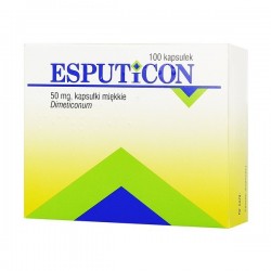 Esputicon 50 mg kapsułki miękkie 100tabl.