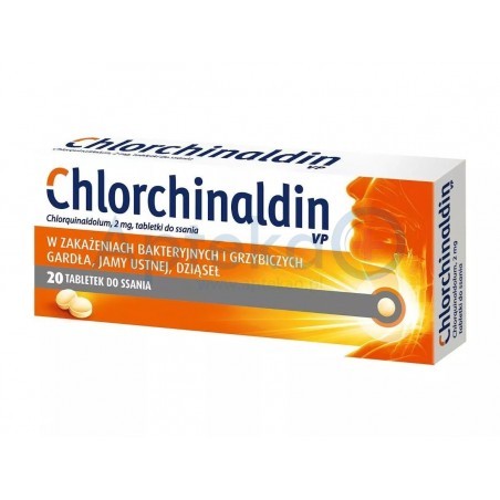 Chlorchinaldin VP tabletki do ssania 20 tabl.