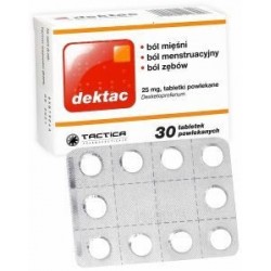 Dektac 25 mg tabletki powlekane 30 tabl.